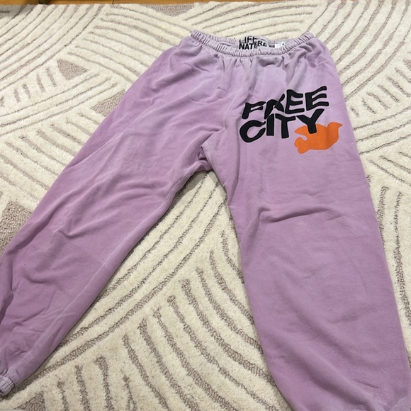 Pink/Purple Free City Sweatpants - Picture 2 of 3